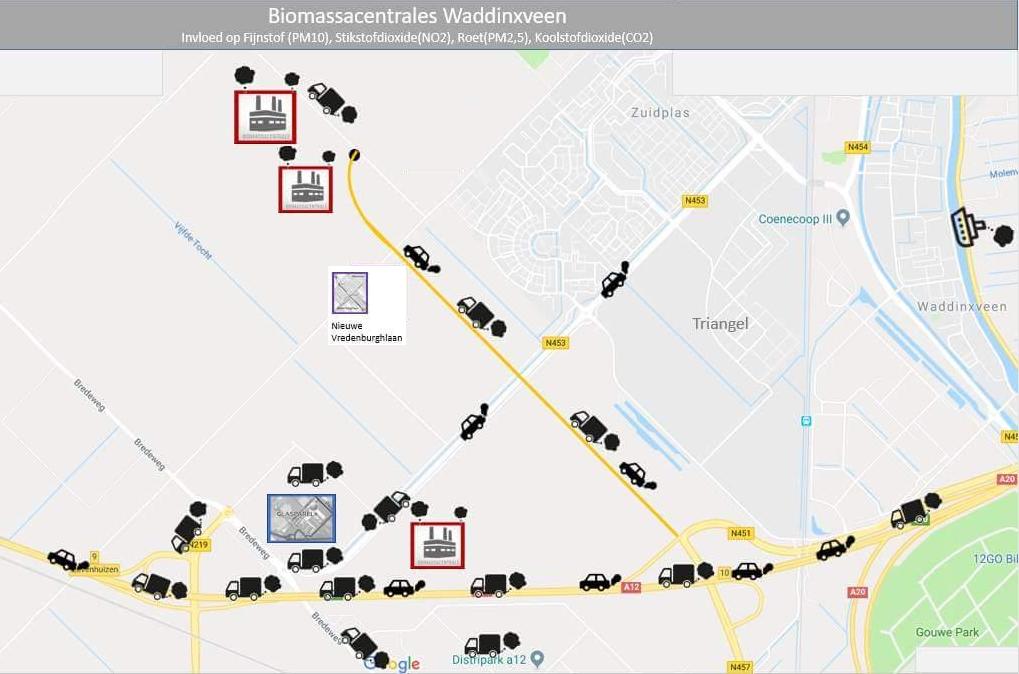 biomassa luchtvervuiling Waddinxveen