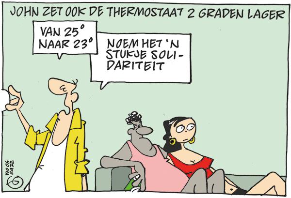 thermostaat 2 graden omlaag Doorzon