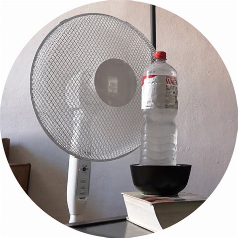 ventilator met ijs