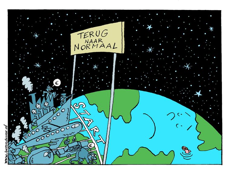 wereld gaat terug naar normaal