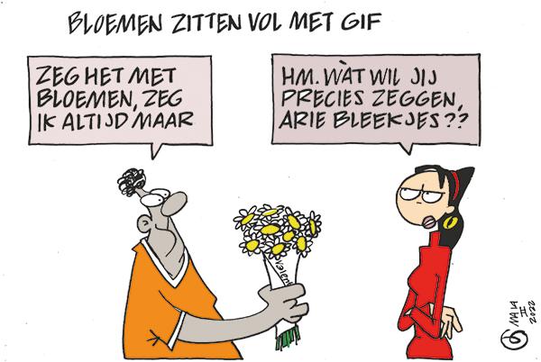 Bloemen zitten vol met gif Gerrit De Jager