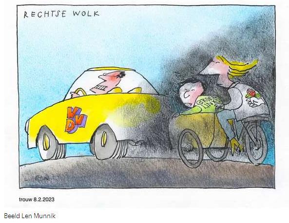 rechtse wolk met luchtvervuiling
