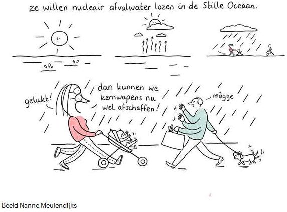 Radioactief water lozen Fukushima Nanne
