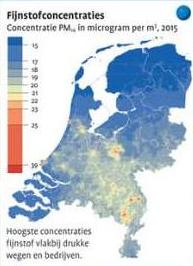 2015 Fijnstofconcentraties