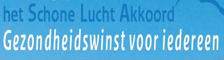 Het Schone Lucht Akkoord Gezondheidswinst