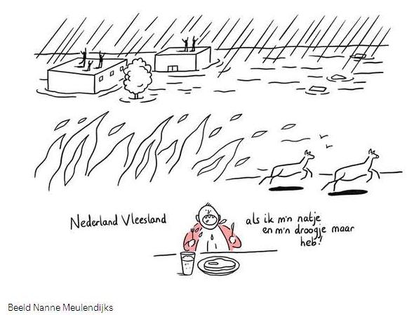 Nederland vleesland natje en droogje Nanne