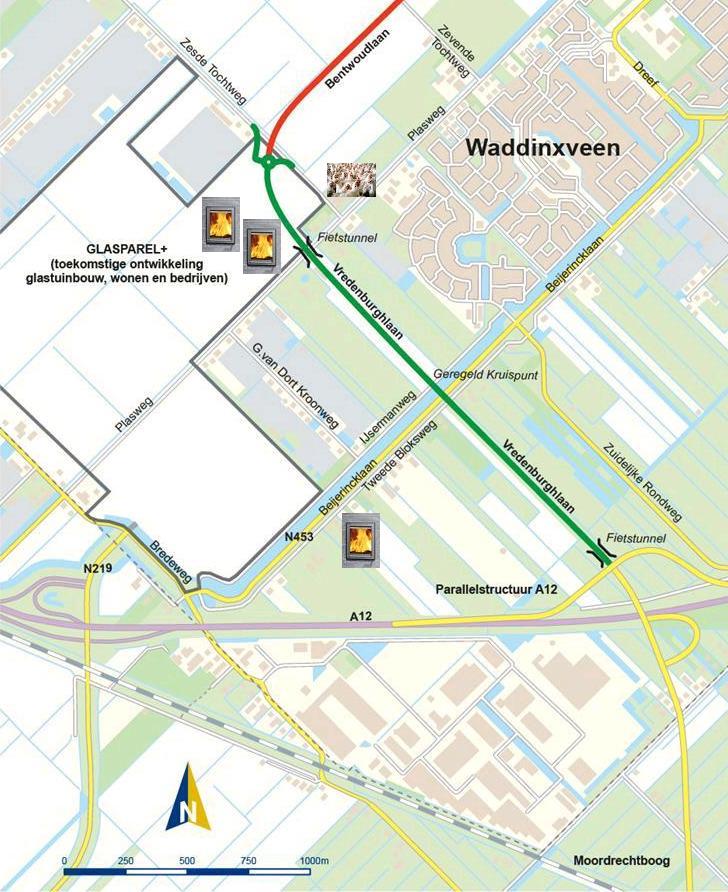 Nieuwe Vredenburghlaan en Zesde Tochtweg met houtovens