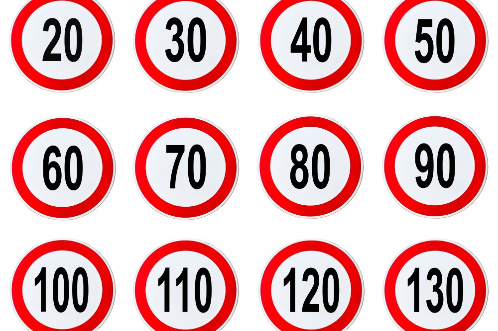 bonte verzameling aan snelheden