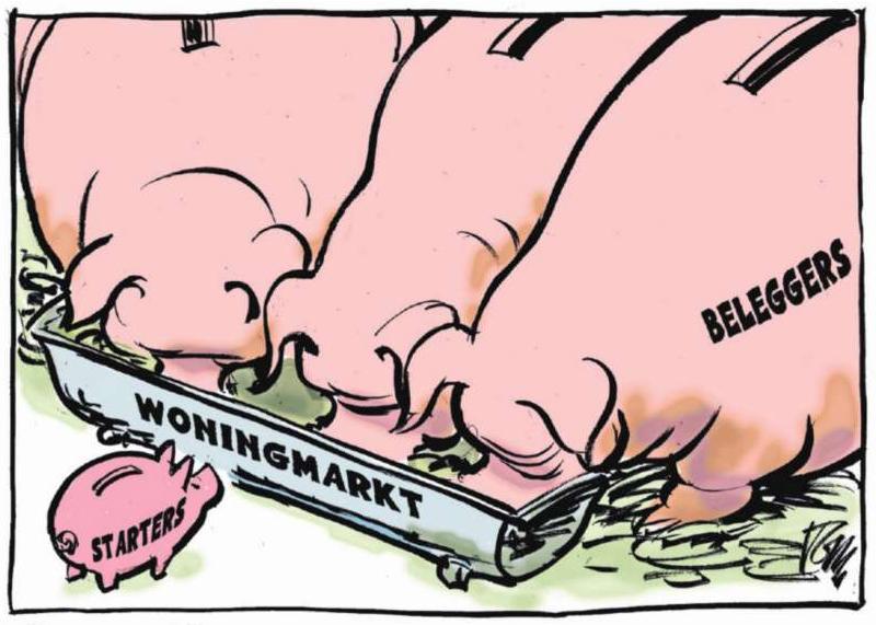 Beleggers eten woningmarkt op